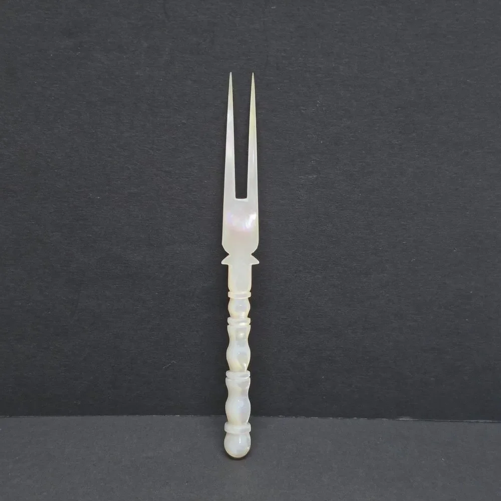 Vintage Mother Of Pearl Cocktail Fork 4.5 Inches Long